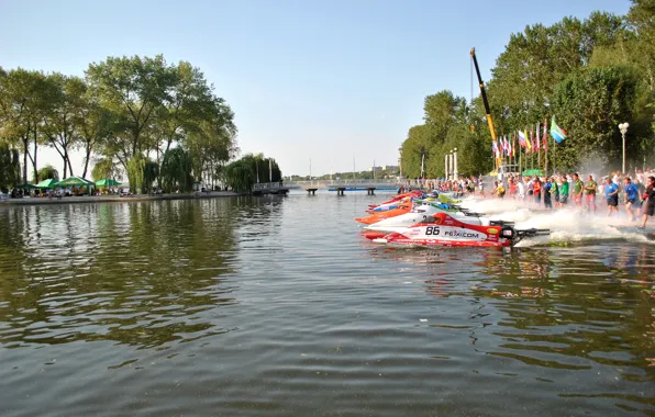 Boats, race, start