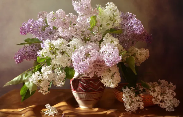 Picture summer, bouquet, still life, lilac, composition