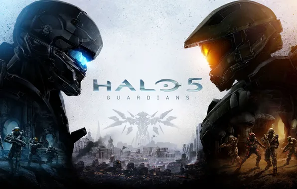 Picture the game, the opposition, soldiers, exclusive, The Master Chief, Halo 5: Guardians, agent Locke