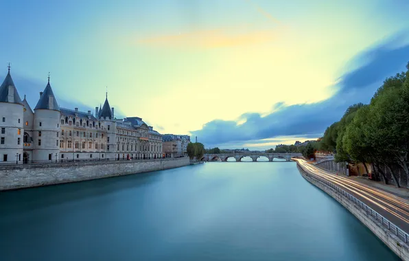Paris, landscape, his, blue, chancellery