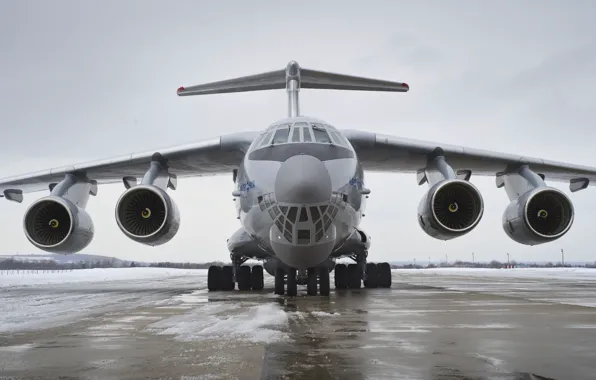 Snow, engines, WFP, Il 76MD 90A