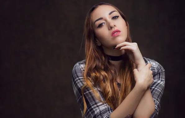 Girl, portrait, brown hair, Mariana