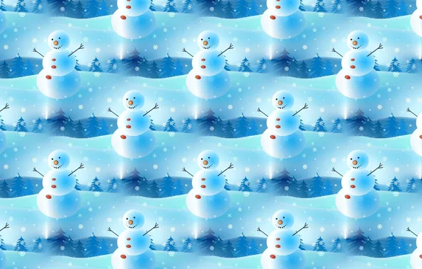 Background, mood, holiday, texture, New year, snowman, snowflake