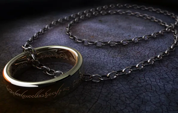 Surface, labels, the Lord of the rings, ring, chain, the lord of the rings