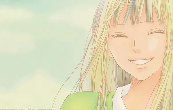 Picture girl, smile, anime, Kimi ni Todoke, To reach you, sawako kuronuma