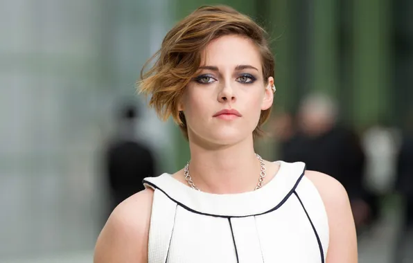 Look, portrait, actress, brown hair, Kristen Stewart, Kristen Stewart, bokeh