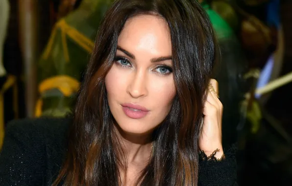 Look, Megan Fox, pose, Megan Fox, makeup, actress, brunette, hair