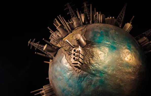 Picture earth, planet, factory