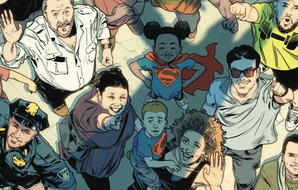Look, Smile, People, T-shirt, Child, Hero, Superman, Comic