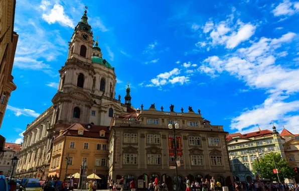 Picture the sky, street, home, Prague, Czech Republic