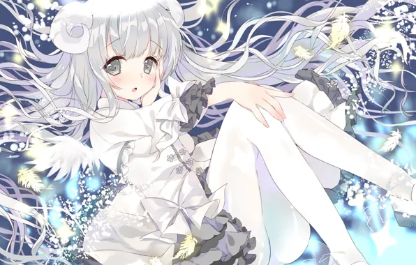 Picture girl, anime, art, horn
