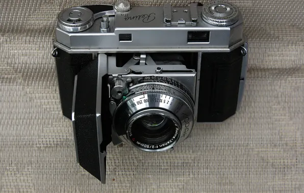 Picture the camera, film, rangefinder, Kodak, Kodak Retina IIa