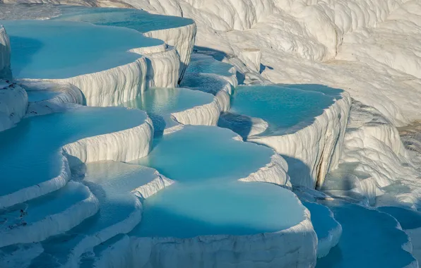 Picture Turkey, Pamukkale, limestone