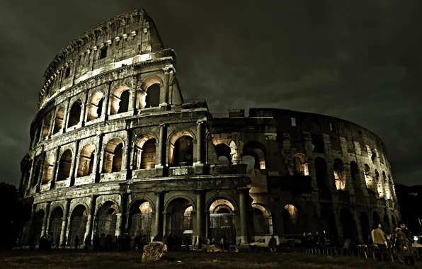 Construction, arena, Colosseum, Italy, Rome