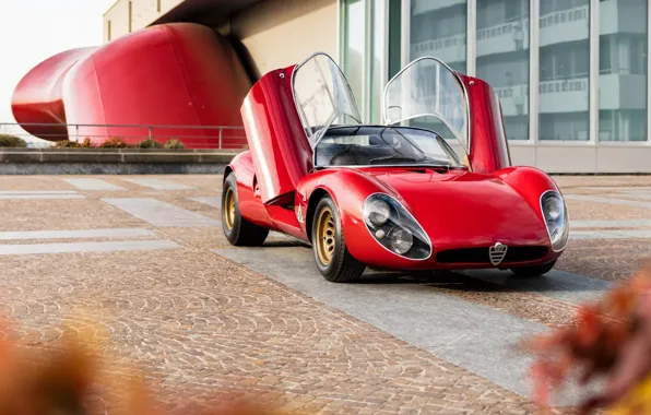 Picture Alfa Romeo, 1967, sports car, 33 Road, Type 33, Alfa Romeo 33 Stradale Prototype