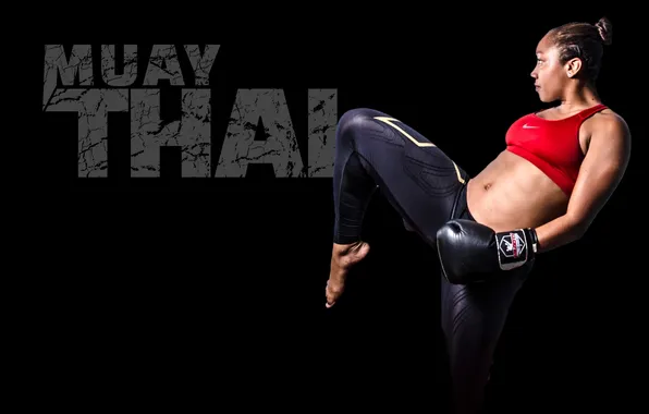 Picture girl, sport, Muay Thai