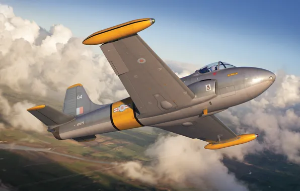 UK, Raf, training aircraft, BAC Jet Provost, Adam Tooby, Hunting Percival Jet Provost T.4