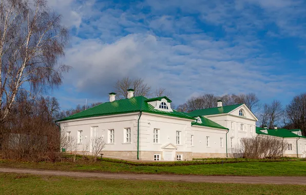 The sky, Autumn, November, Yasnaya Polyana, The House Of Volkonsky