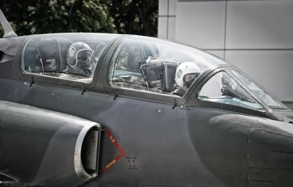 Girl, Jet, Military, Serbia, Practice, Galeb G4