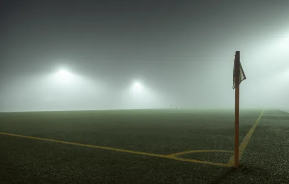 Field, fog, sport, the box