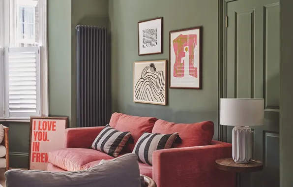 Design, style, room, lamp, interior, pictures, living room, upholstered furniture