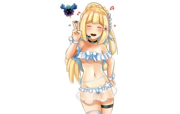 Wallpaper girl, sexy, lingerie, bra, cleavage, panties, thighhighs, long  hair for mobile and desktop, section , resolution 5334x3000 - download