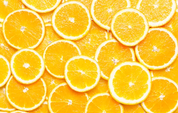 Picture macro, oranges, texture, slices