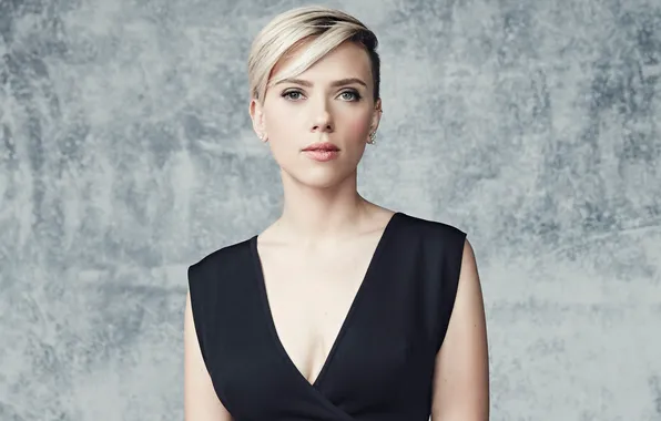 Background, model, makeup, dress, actress, Scarlett Johansson, hairstyle, blonde