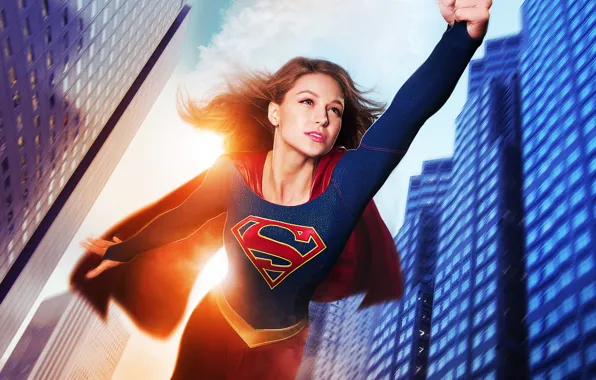 Picture flight, fiction, home, costume, the series, DC Comics, Supergirl, 2015