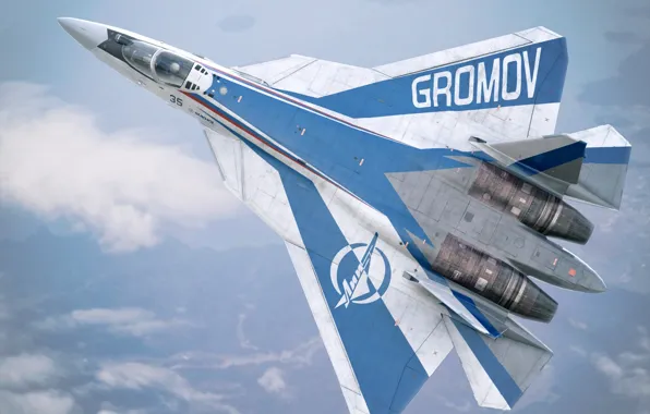 The sky, height, the plane, Su-57LL Gromov Flight Research Institute