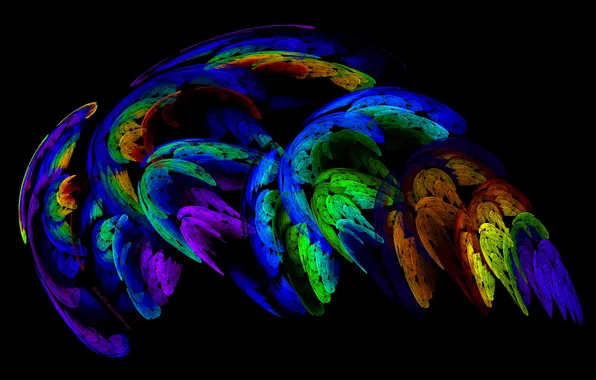 Light, smoke, color, feathers, twilight