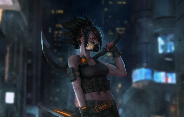 Girl, Akali, League Of Legends, Woman Warrior
