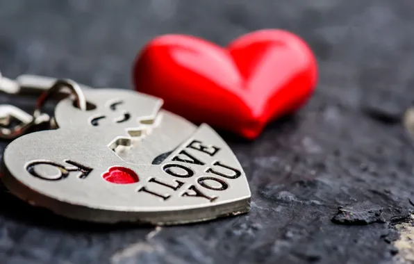 Love, heart, red, love, keychain, heart, romantic, I love You