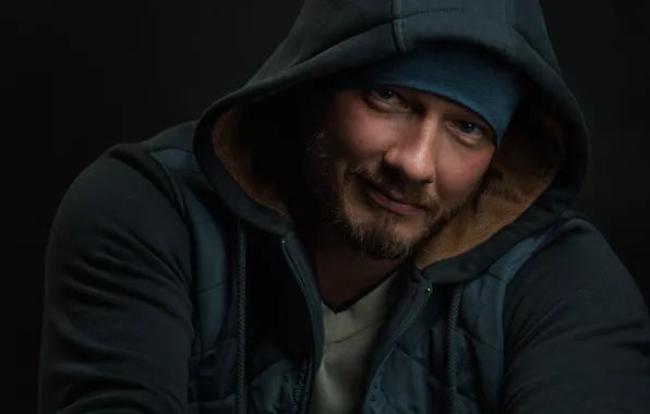 Look, jacket, hood, actor, Nikita Panfilov