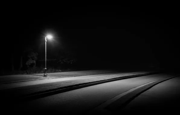 Night, street, lantern