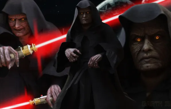 Star Wars, sith, light saber, Dart Sidious