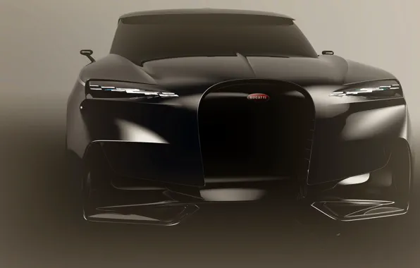 Picture design, black, concept, power, jeep, the concept, Bugatti SUV, Bugatti SUV