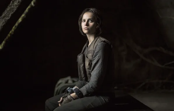 Look, Star Wars, Actress, Handcuffs, Felicity Jones, Felicity Jones, Rogue-one. Star wars: the History, Arrest