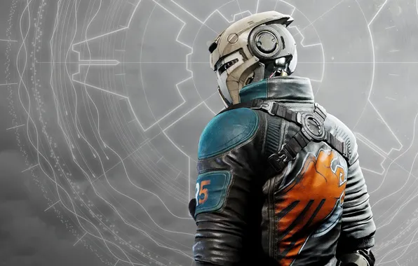 Picture background, helmet, armor, Disintegration