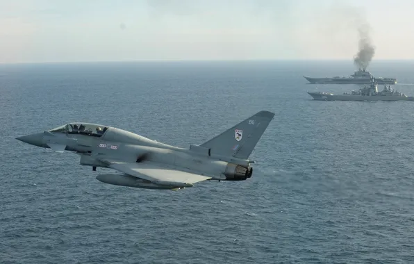 RAF, The carrier, Eurofighter Typhoon, Peter The Great, the project 1144, Admiral Kuznetsov, Russian Navy, …
