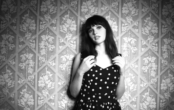 Felicity Jones, beautifful, BlackandWhite