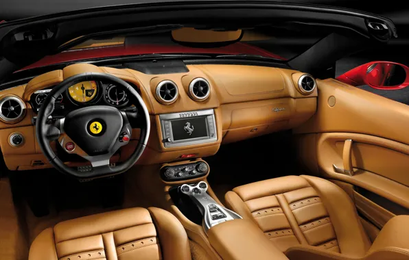 Leather, the wheel, Ferrari, salon, California, 2008–12