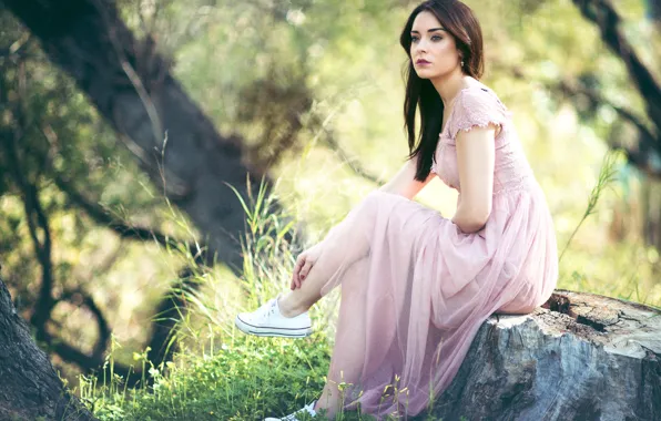 Picture sneakers, stump, makeup, dress, sponge, the beauty, Maria M Jose Macias