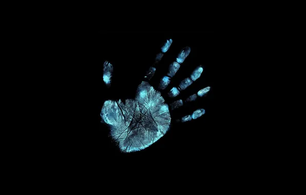Picture style, background, hand, neon, imprint