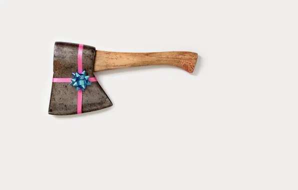 Background, gift, axe