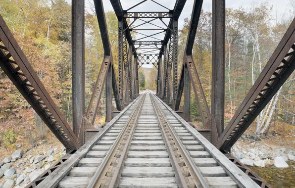 Picture bridge, background, railroad