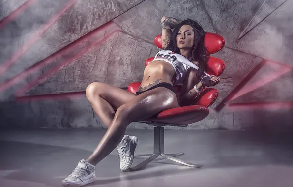 Girl, Legs, Sexy, Art, Body, Erotic, Oil, Strong