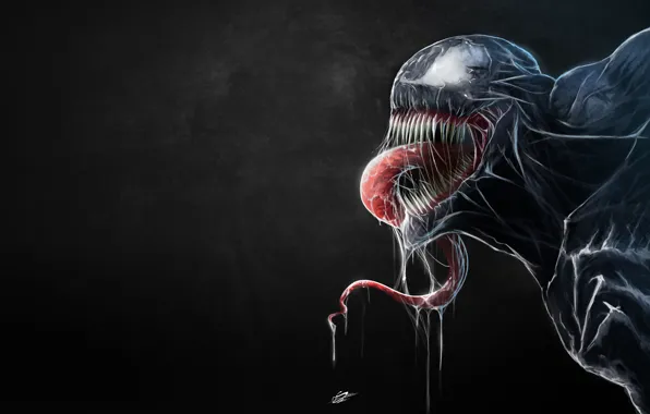 Language, Teeth, Marvel, Venom, Venom, Symbiote, Creatures, Danial Shahzad