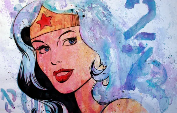 Picture Wonder Woman, art, Comics, Diana Prince