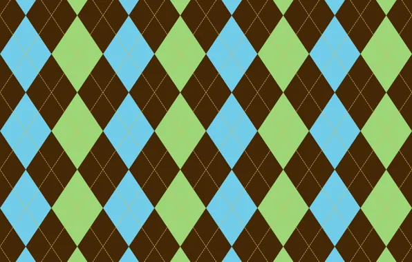 Green, background, blue, texture, geometry, brown, diamonds